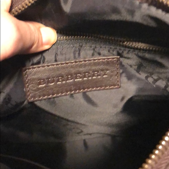 Brown Burberry cow leather satchel with hardware - Picture 8 of 8